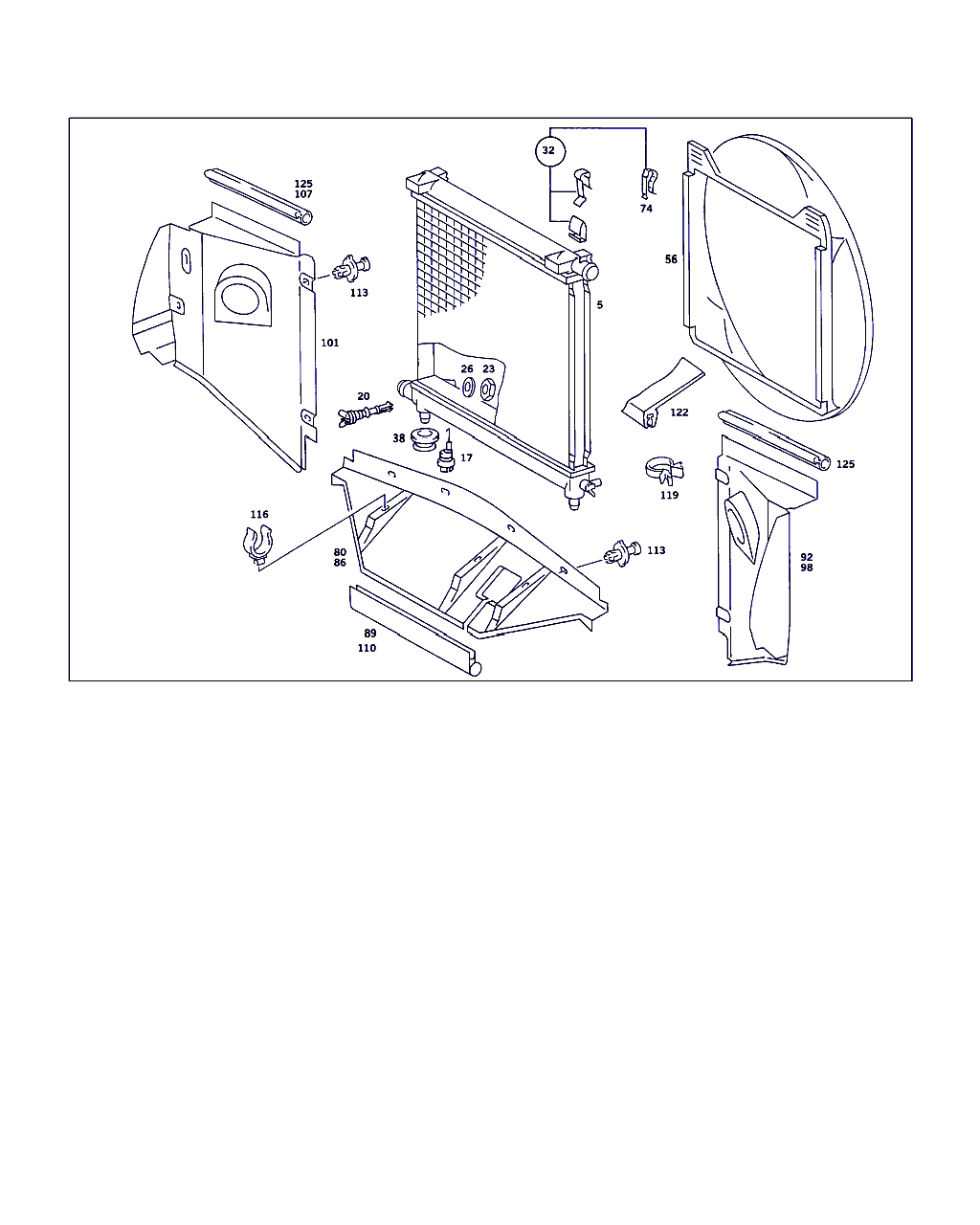 Mercedes-Benz A 201 500 06 03 - Radiators, Motora dzesēšanas sistēma ps1.lv