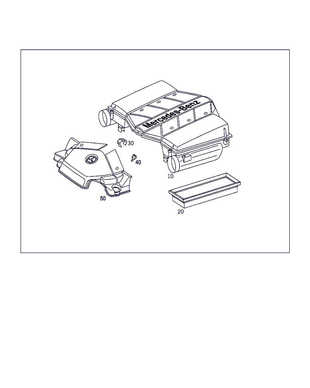 Mercedes-Benz A 112 094 00 04 - Gaisa filtra komplekts ps1.lv