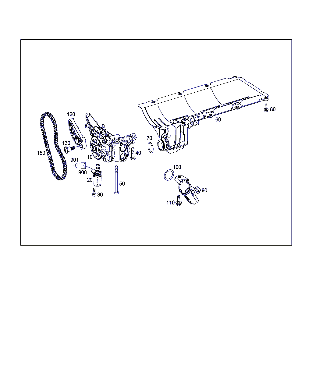 Mercedes-Benz A 272 181 02 59 - Ķēdes spriegotājmehānisms, Eļļas sūkņa piedziņa ps1.lv