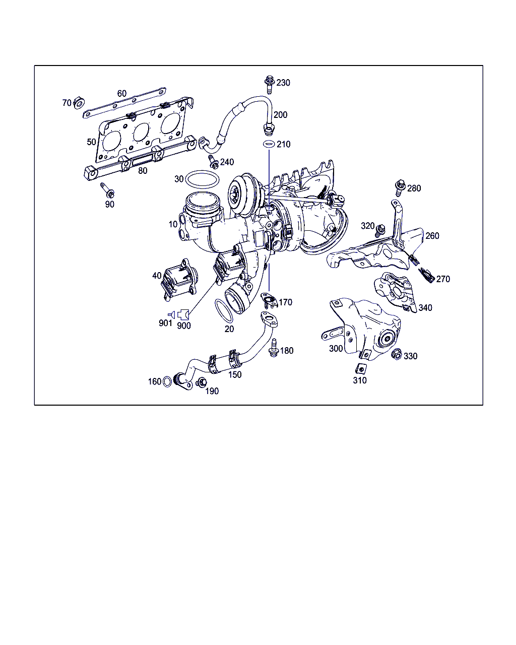 Mercedes-Benz A 276 090 03 00 - Montāžas komplekts, Kompresors ps1.lv