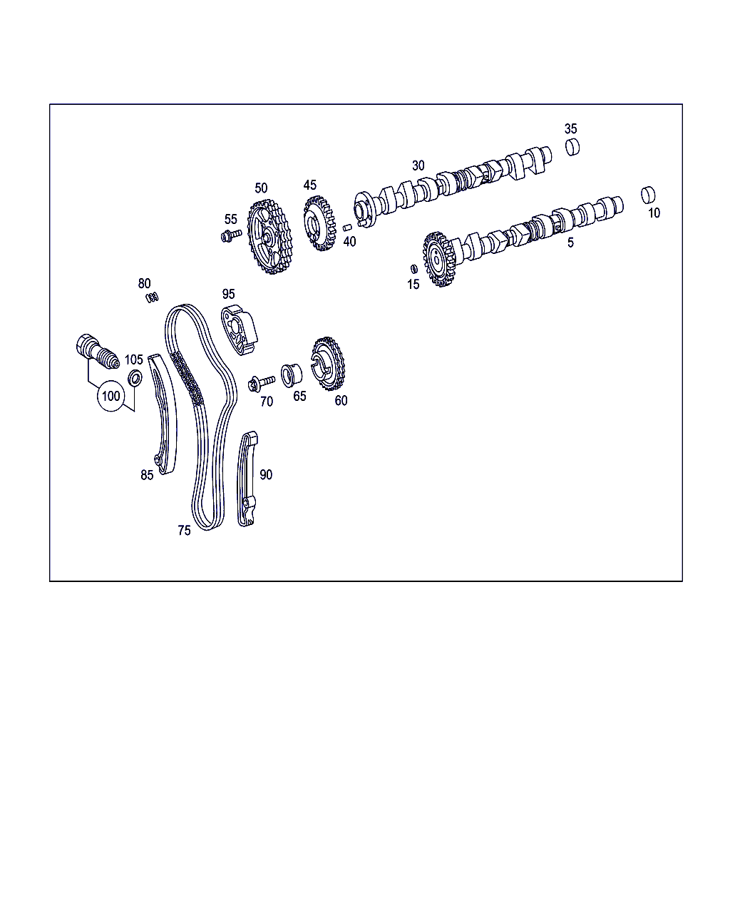 Mercedes-Benz A 640 050 01 11 - Sadales vārpstas piedziņas ķēdes komplekts ps1.lv