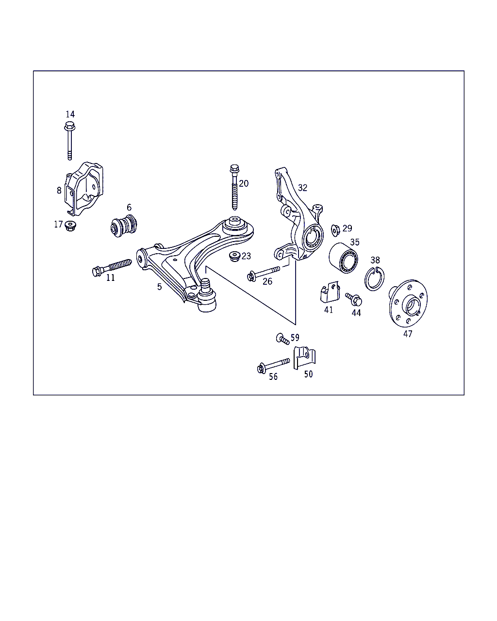 Daimler A 638 330 00 10 - Neatkarīgās balstiekārtas svira, Riteņa piekare ps1.lv