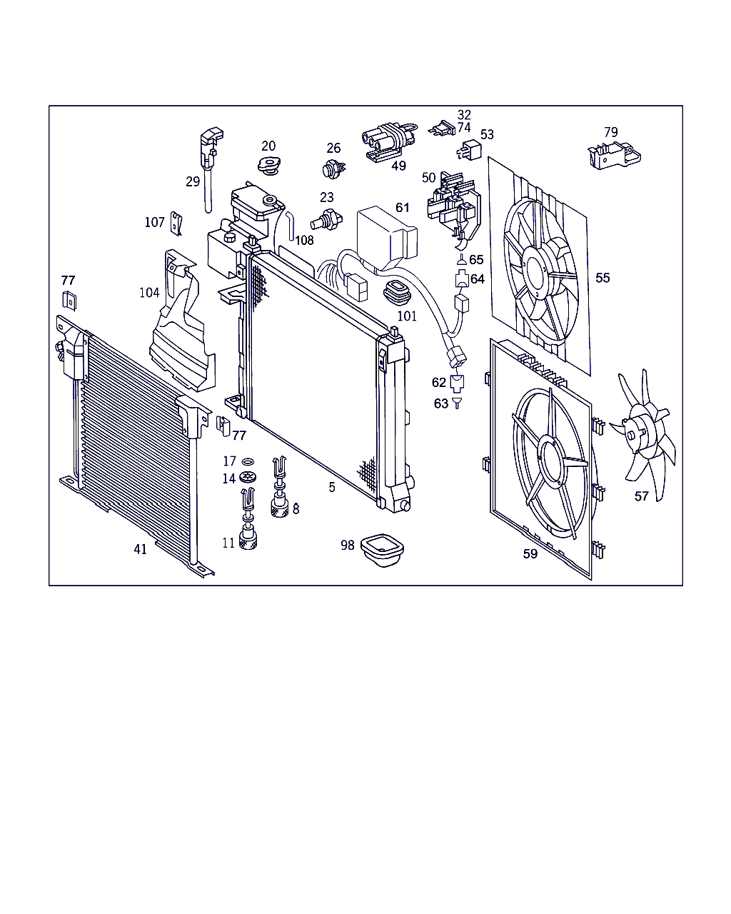 Evobus A 001 540 30 45 - Termoslēdzis, Radiatora ventilators ps1.lv