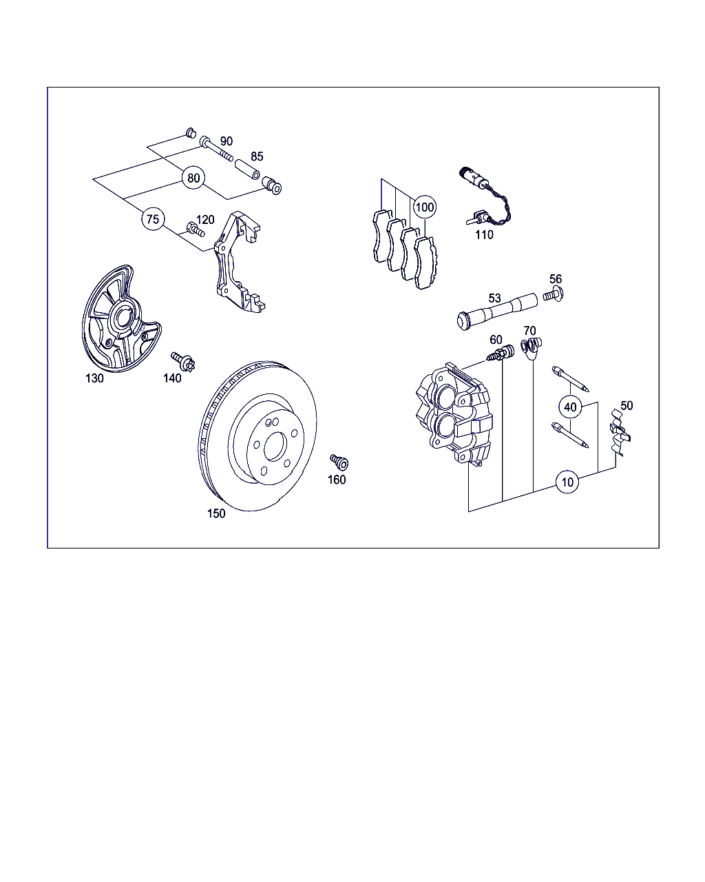 Mercedes-Benz A 002 420 63 83 - Bremžu suports ps1.lv