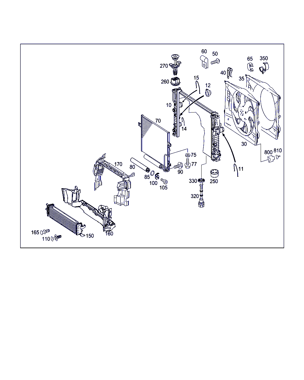 Mercedes-Benz A 211 500 34 02 - Radiators, Motora dzesēšanas sistēma ps1.lv