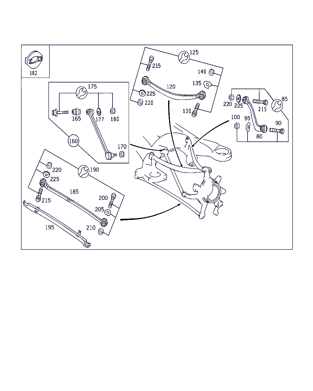 Mercedes-Benz A 220 350 24 06 - Neatkarīgās balstiekārtas svira, Riteņa piekare ps1.lv