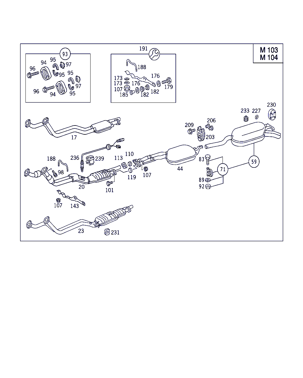 Mercedes-Benz A 107 492 00 82 - Bukse, Stabilizators ps1.lv