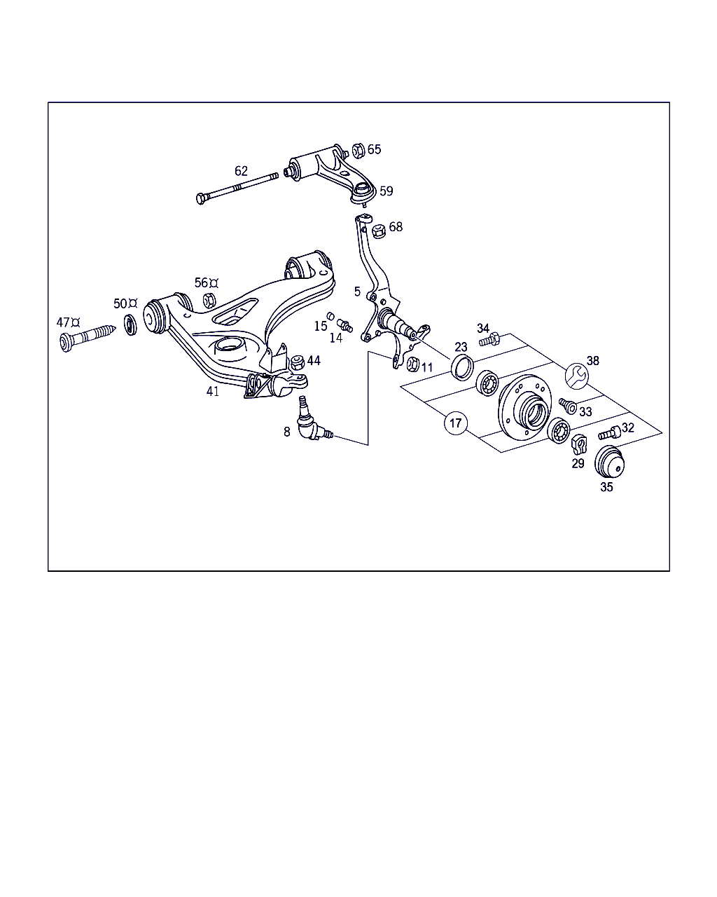 Daimler A 202 330 48 07 - Neatkarīgās balstiekārtas svira, Riteņa piekare ps1.lv