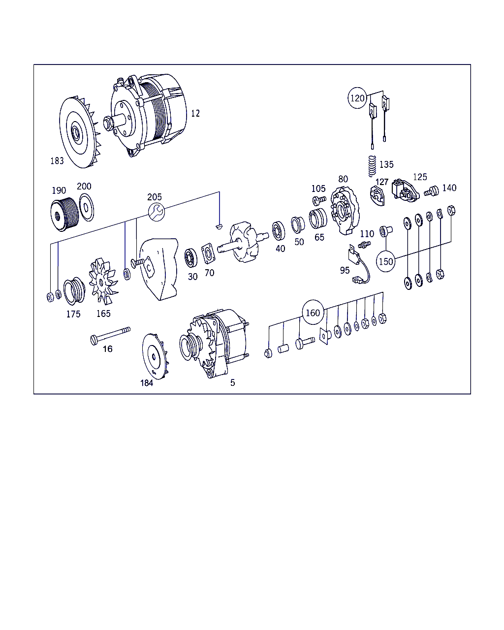 Mercedes-Benz A 009 154 98 02 - Ģenerators ps1.lv