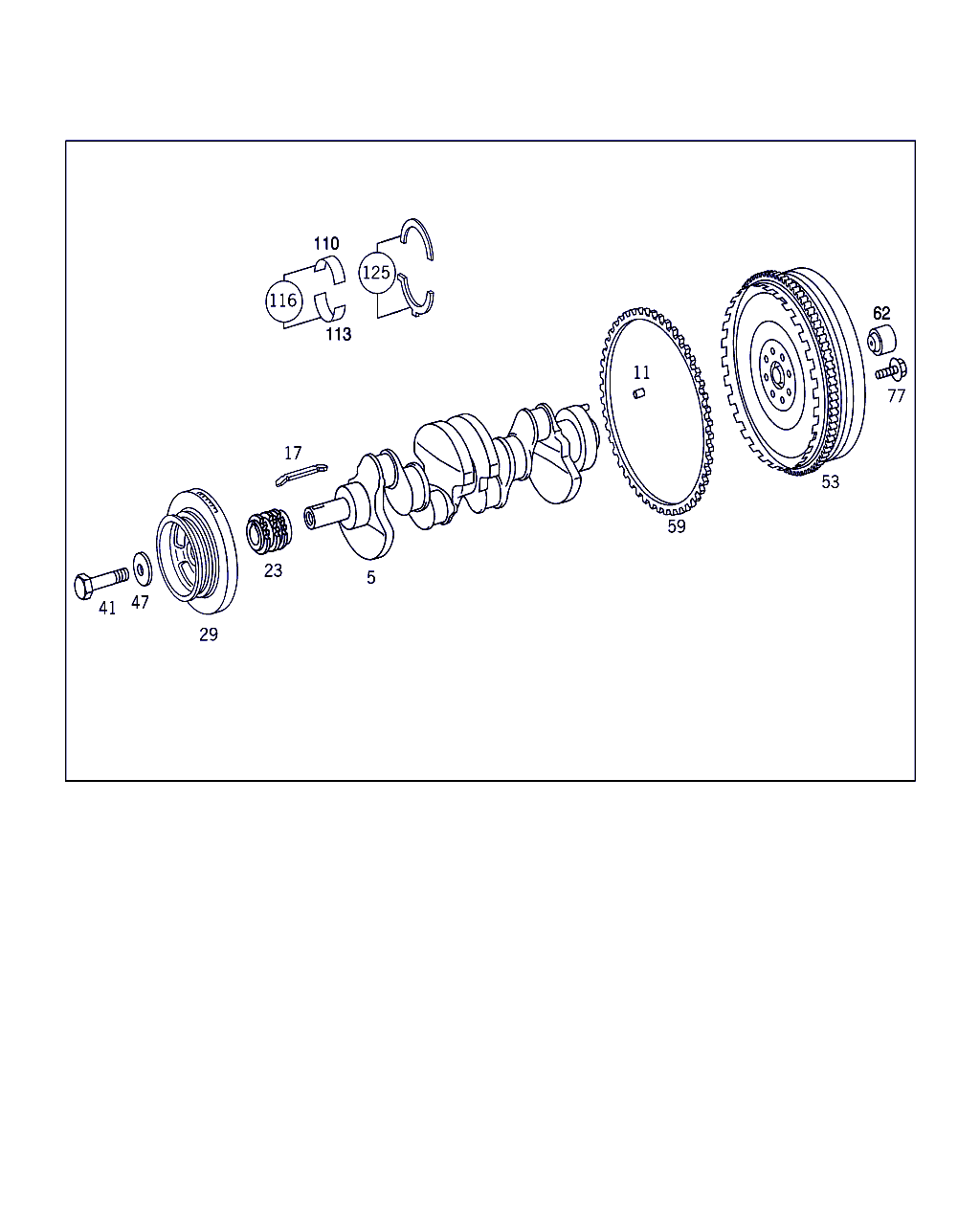 Mercedes-Benz A 601 030 00 62 - Distancpaplāksne, Kloķvārpsta ps1.lv