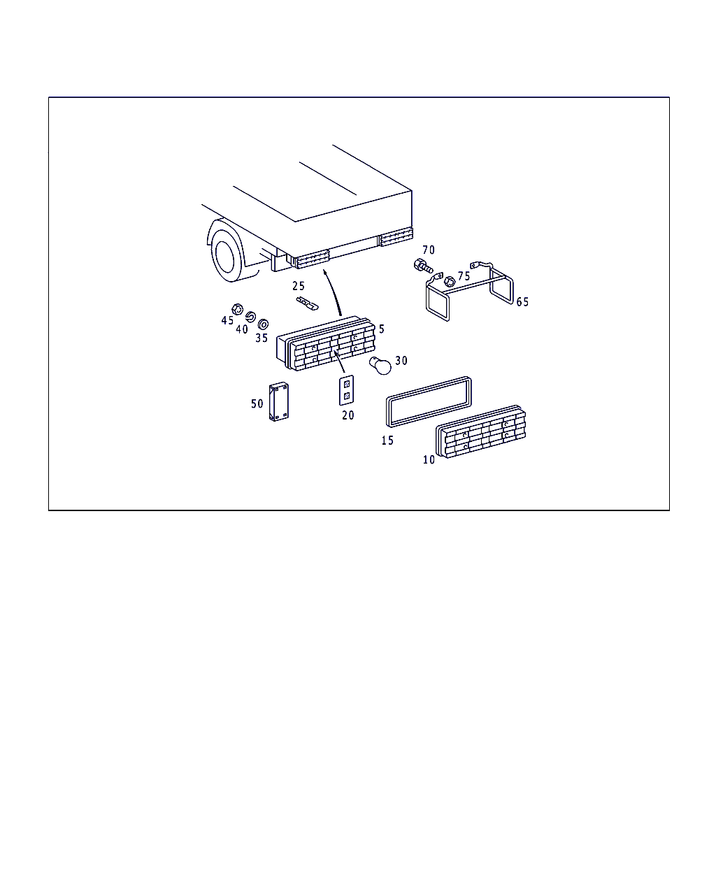 Mercedes-Benz A 002 544 55 03 - Aizmugurējais lukturis ps1.lv