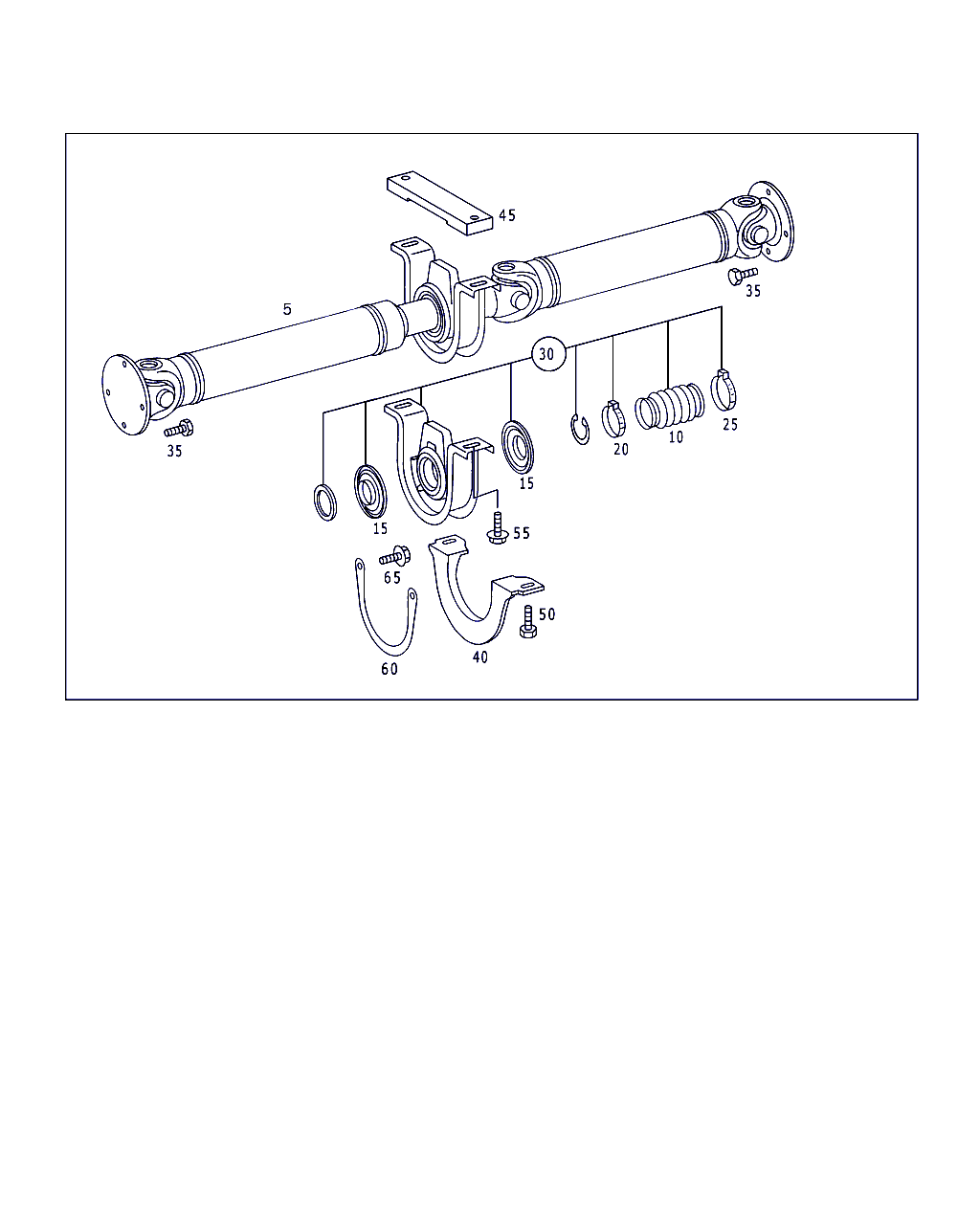 Mercedes-Benz A 903 410 00 10 - Piekare, Kardānvārpsta ps1.lv