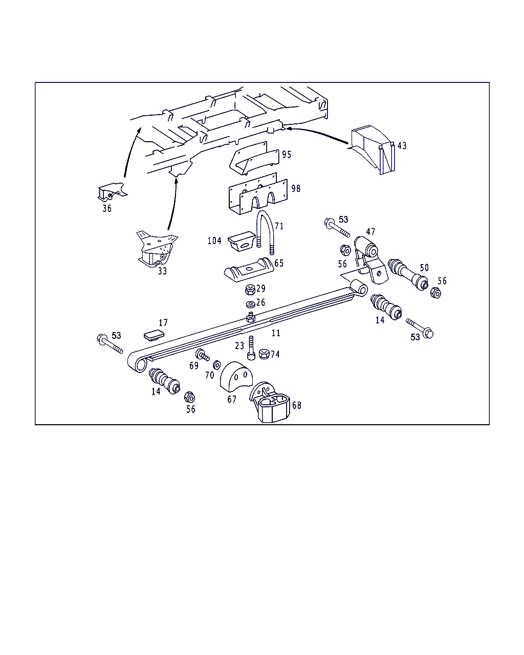 Mercedes-Benz A 000 321 02 50 - Bukse, Lāgu atspere ps1.lv