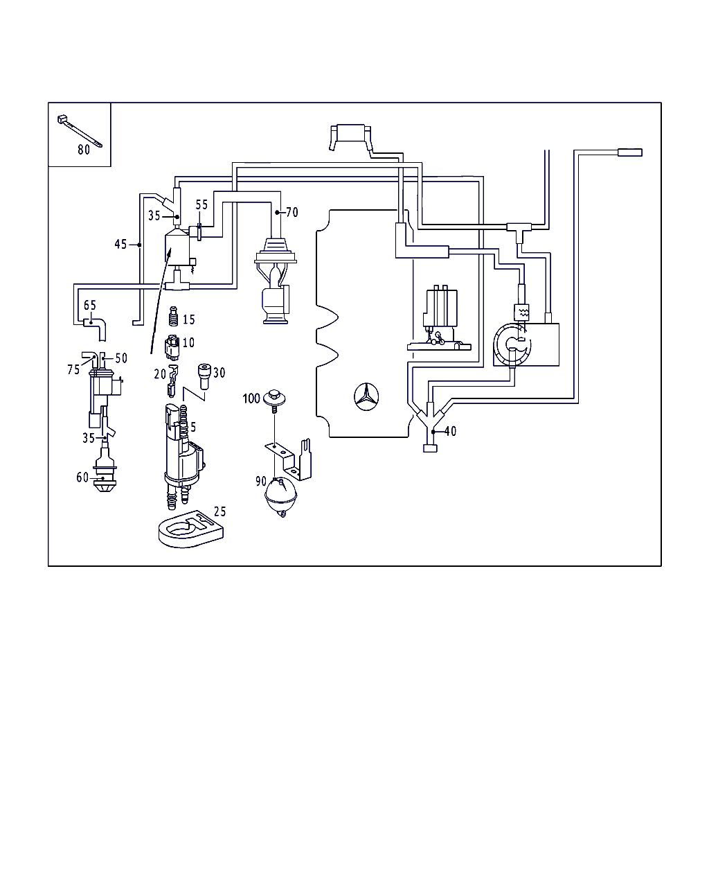 Mercedes-Benz A 000 078 09 56 - Filtrs, Vakuumcauruļvads ps1.lv