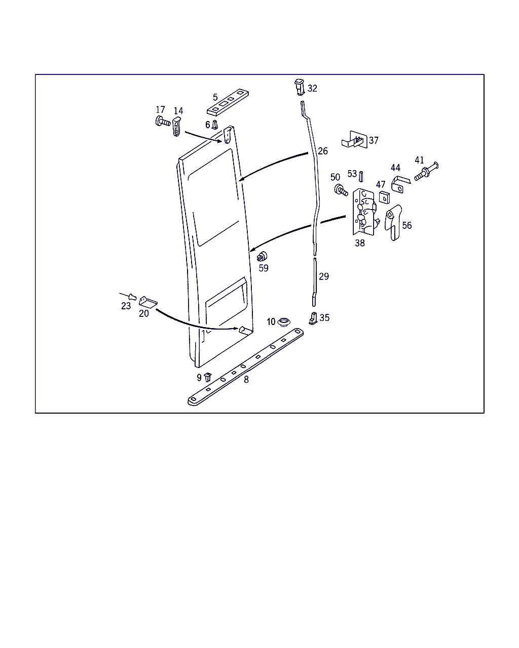 Mercedes-Benz A 901 766 02 19 - Durvju apdare ps1.lv