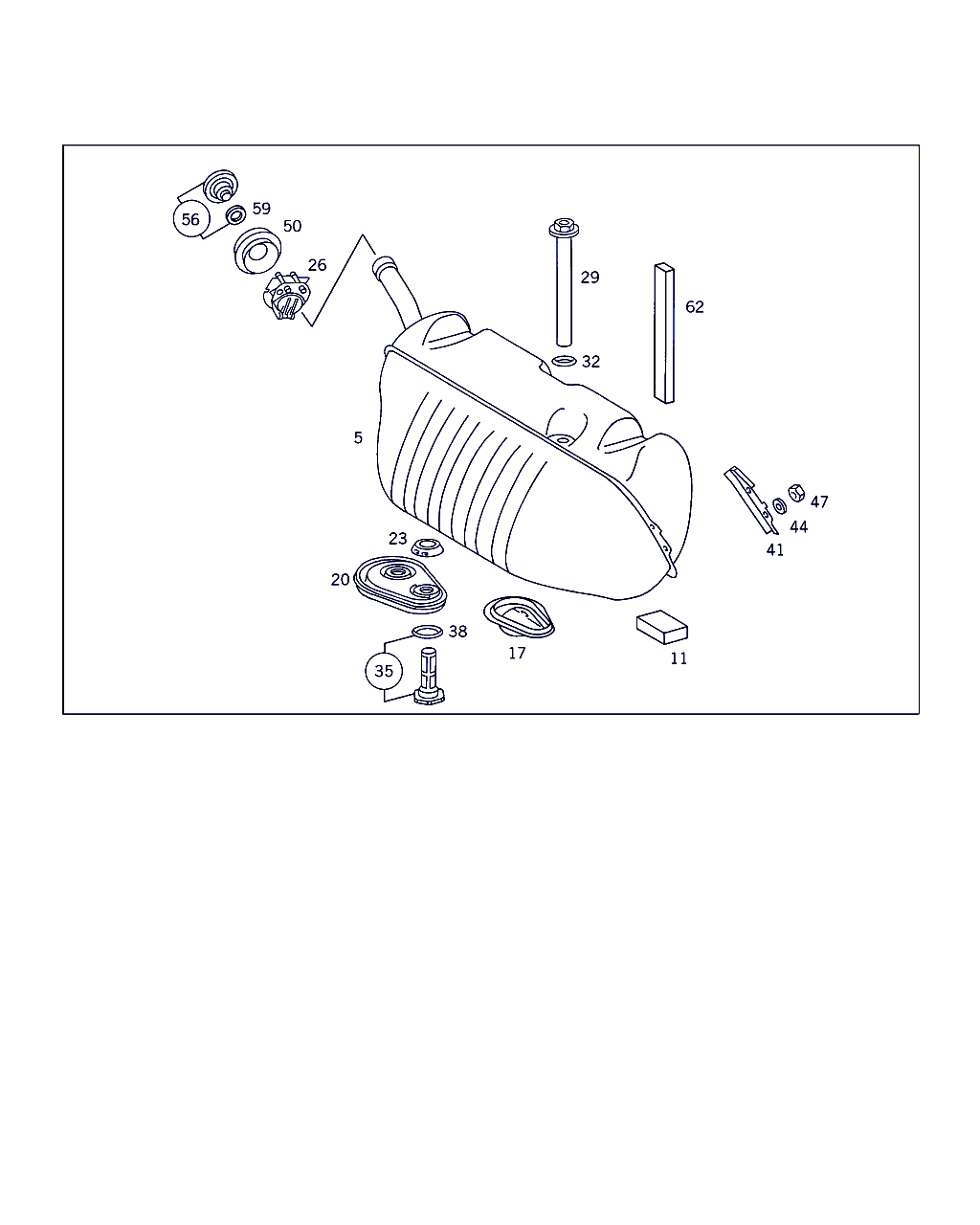 Mercedes-Benz A 124 470 00 05 - Vāciņš, Degvielas tvertne ps1.lv