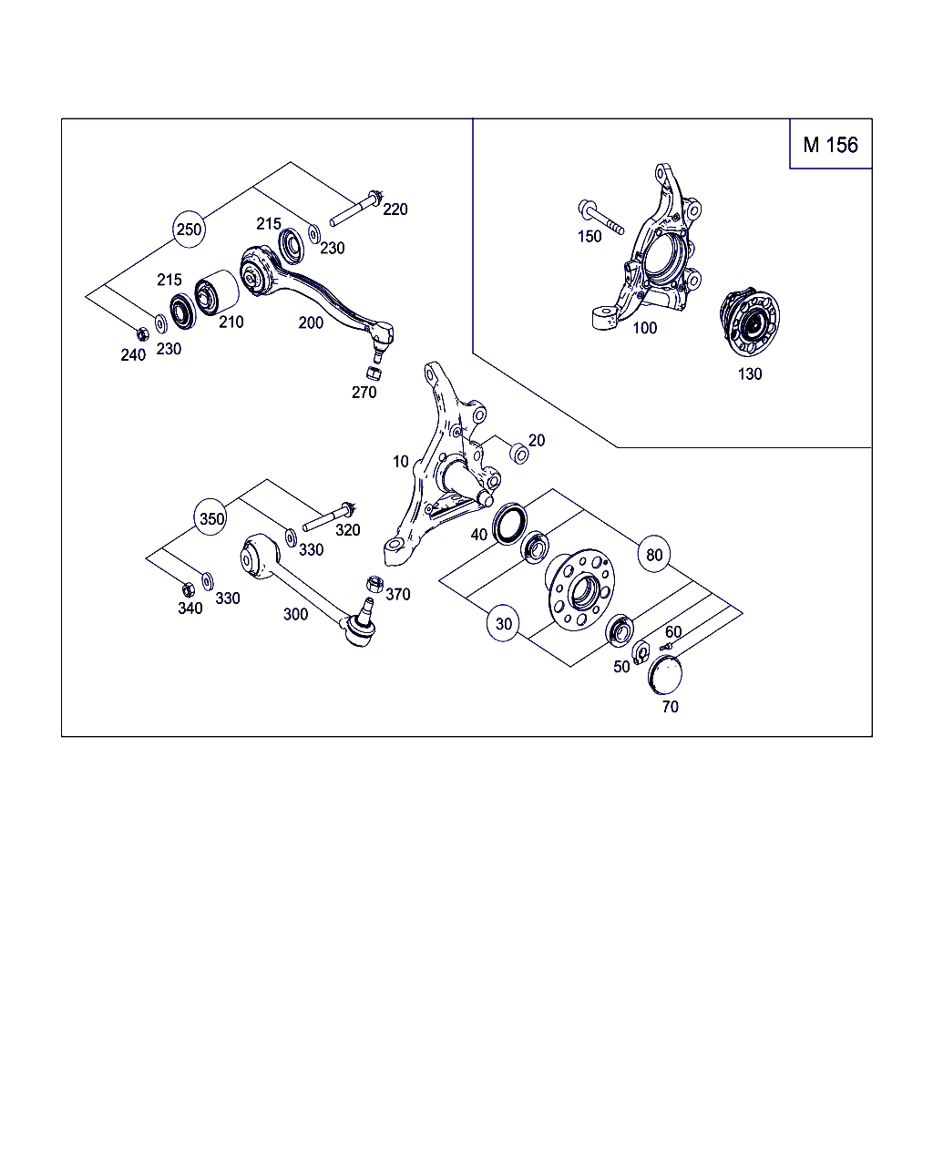 Mercedes-Benz A 204 332 01 01 - Grozāmass statne, Riteņa piekare ps1.lv