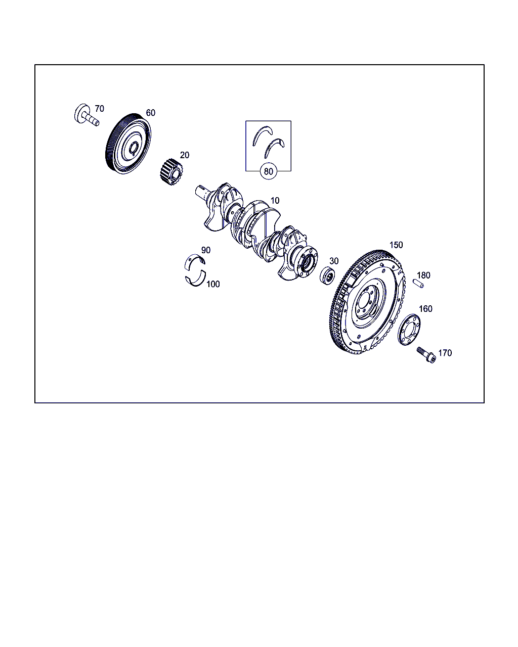 Mercedes-Benz A 607 033 00 01 - CRANKSHAFT BEARING SHELL ps1.lv