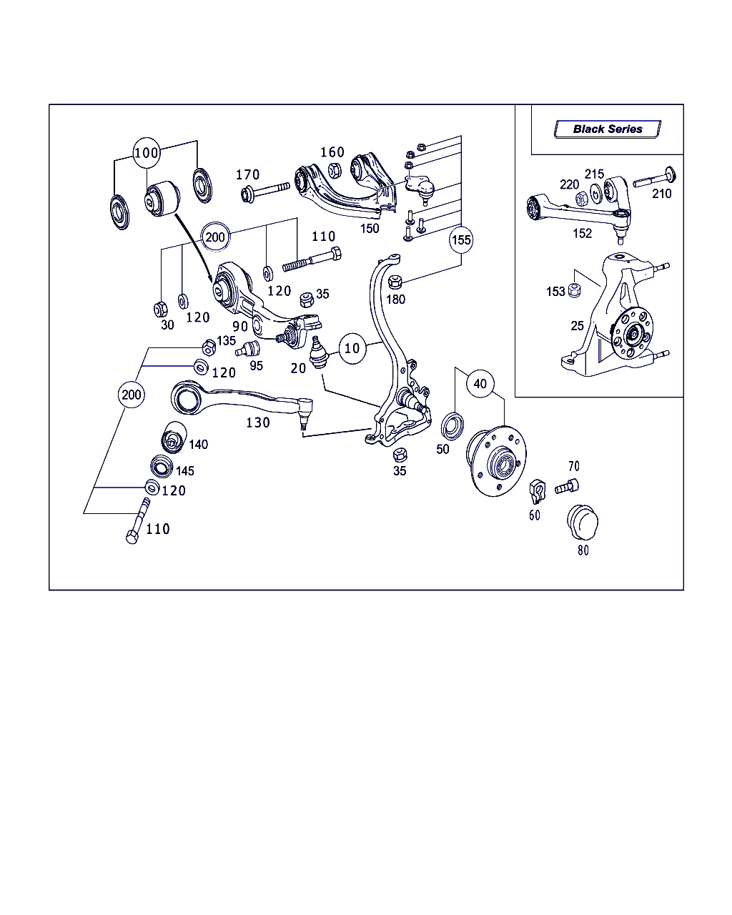 Mercedes-Benz A 211 330 11 11 - Neatkarīgās balstiekārtas svira, Riteņa piekare ps1.lv