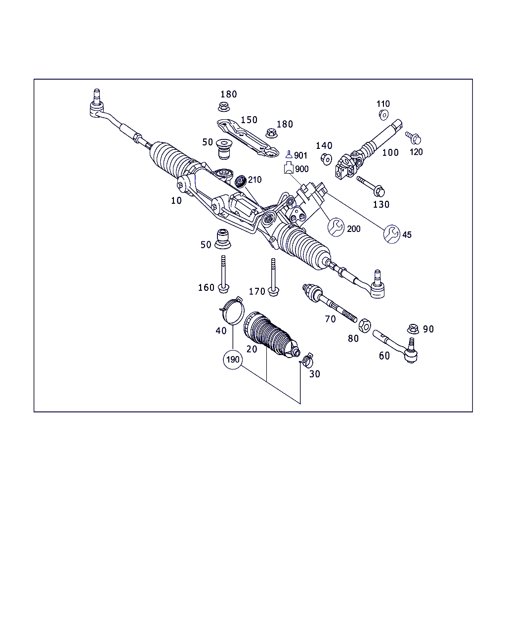 Mercedes-Benz A 230 330 02 03 - Stūres šķērsstiepņa uzgalis ps1.lv