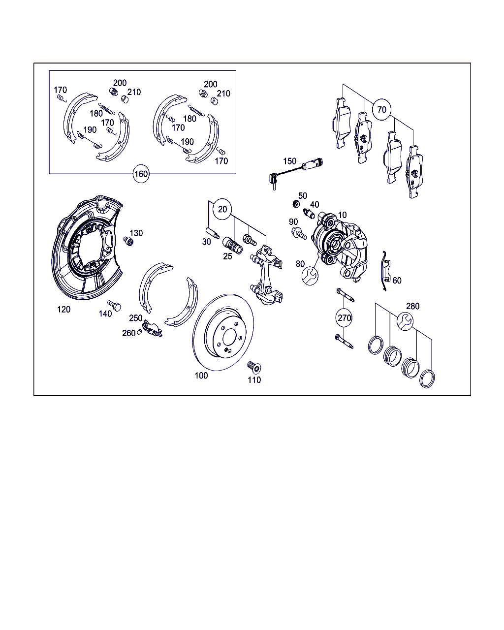 Mercedes-Benz A 002 420 25 83 - Bremžu suports ps1.lv