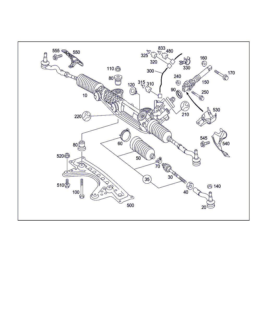 Mercedes-Benz A 211 330 23 03 - Stūres šķērsstiepņa uzgalis ps1.lv