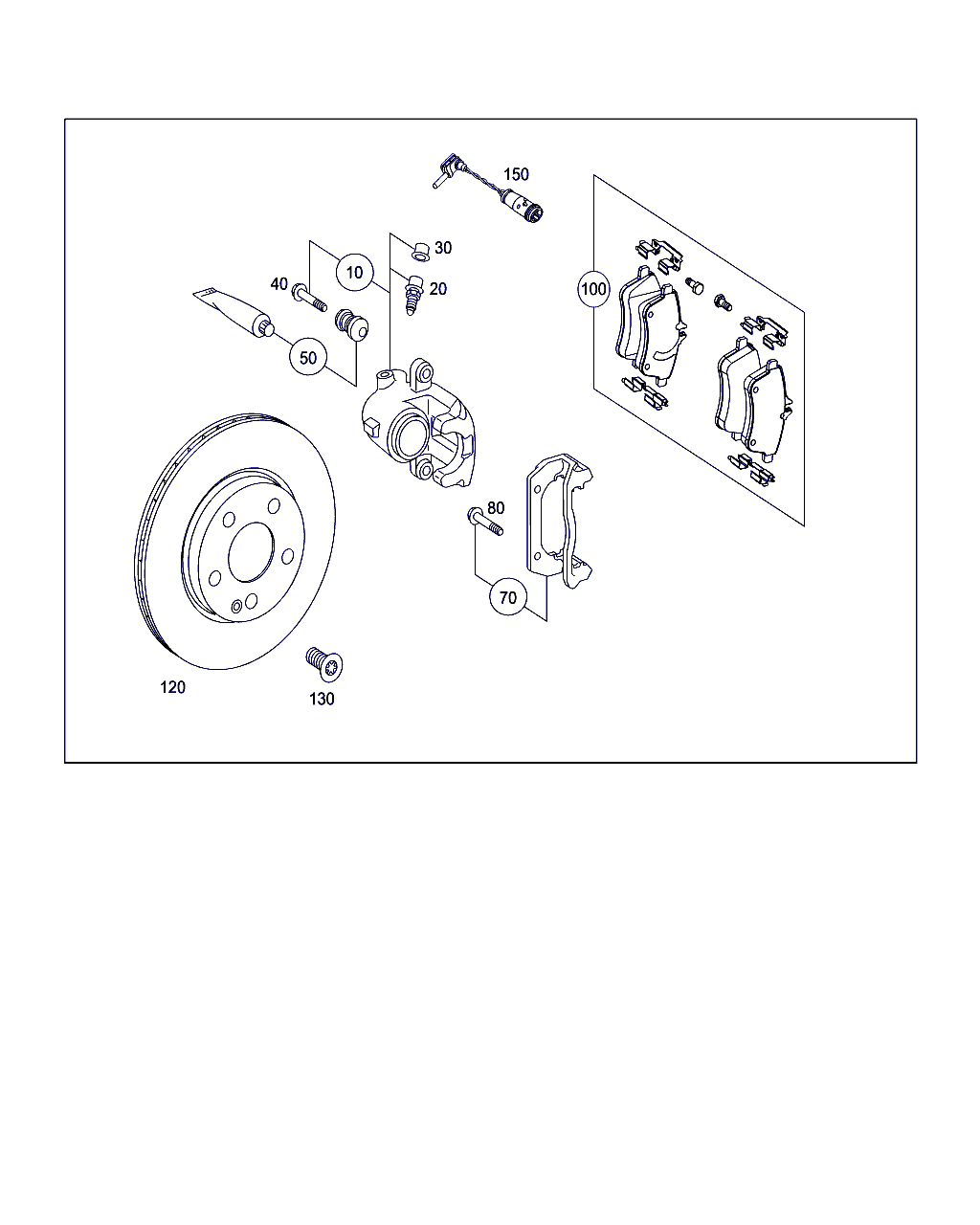 Mercedes-Benz A 169 420 03 15 - Virzītājčaulu komplekts, Bremžu suports ps1.lv