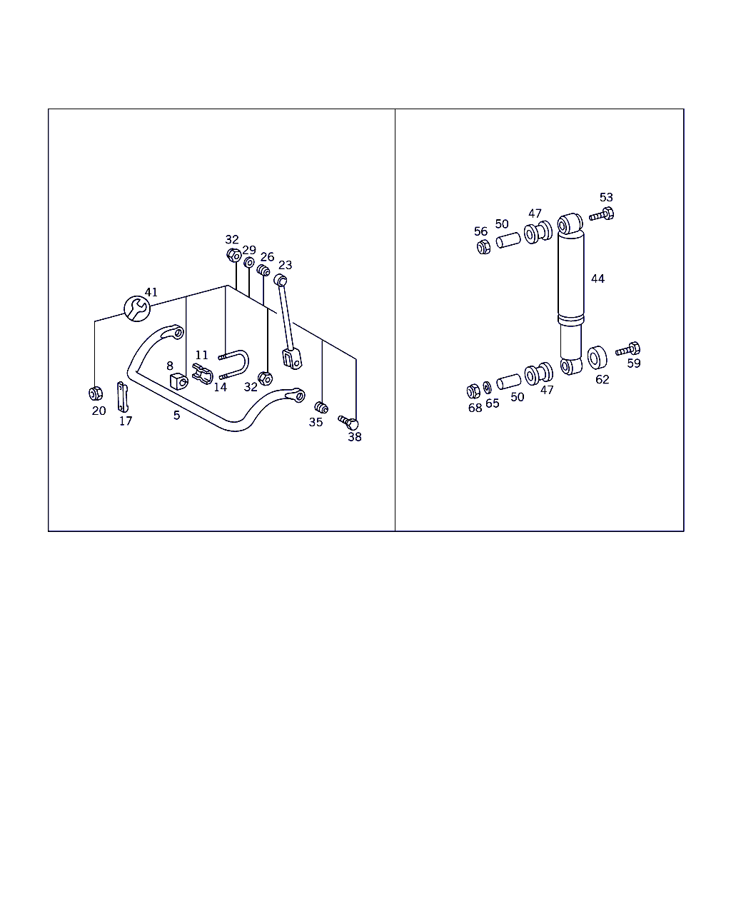 Mercedes-Benz A 602 321 00 50 - Bukse, Stabilizators ps1.lv