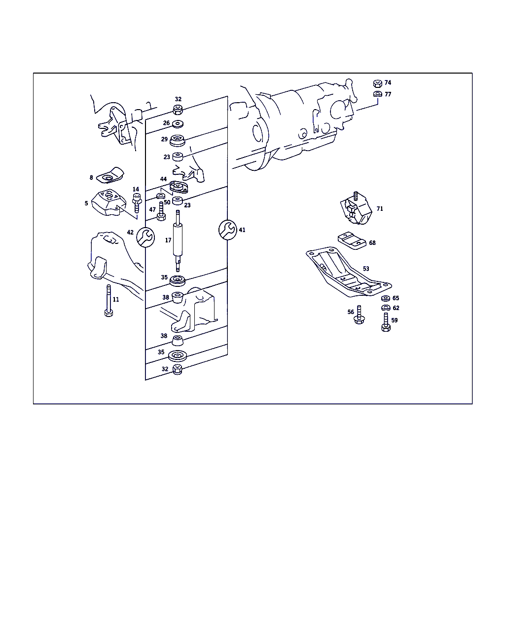 Mercedes-Benz A 123 241 30 13 - Piekare, Dzinējs ps1.lv