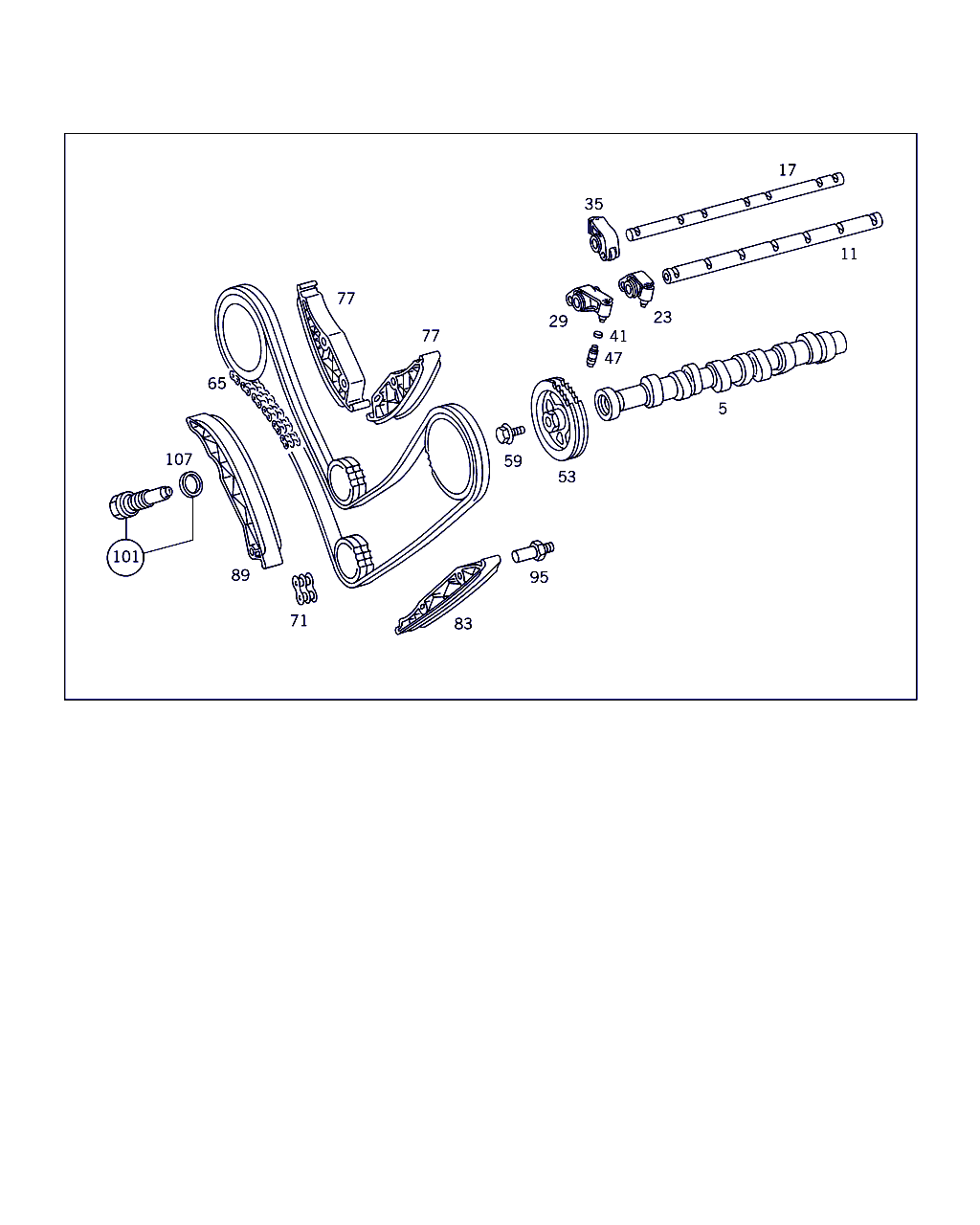 Mercedes-Benz A 000 997 22 98 - Ķēdes elements, GSM piedziņas ķēde ps1.lv