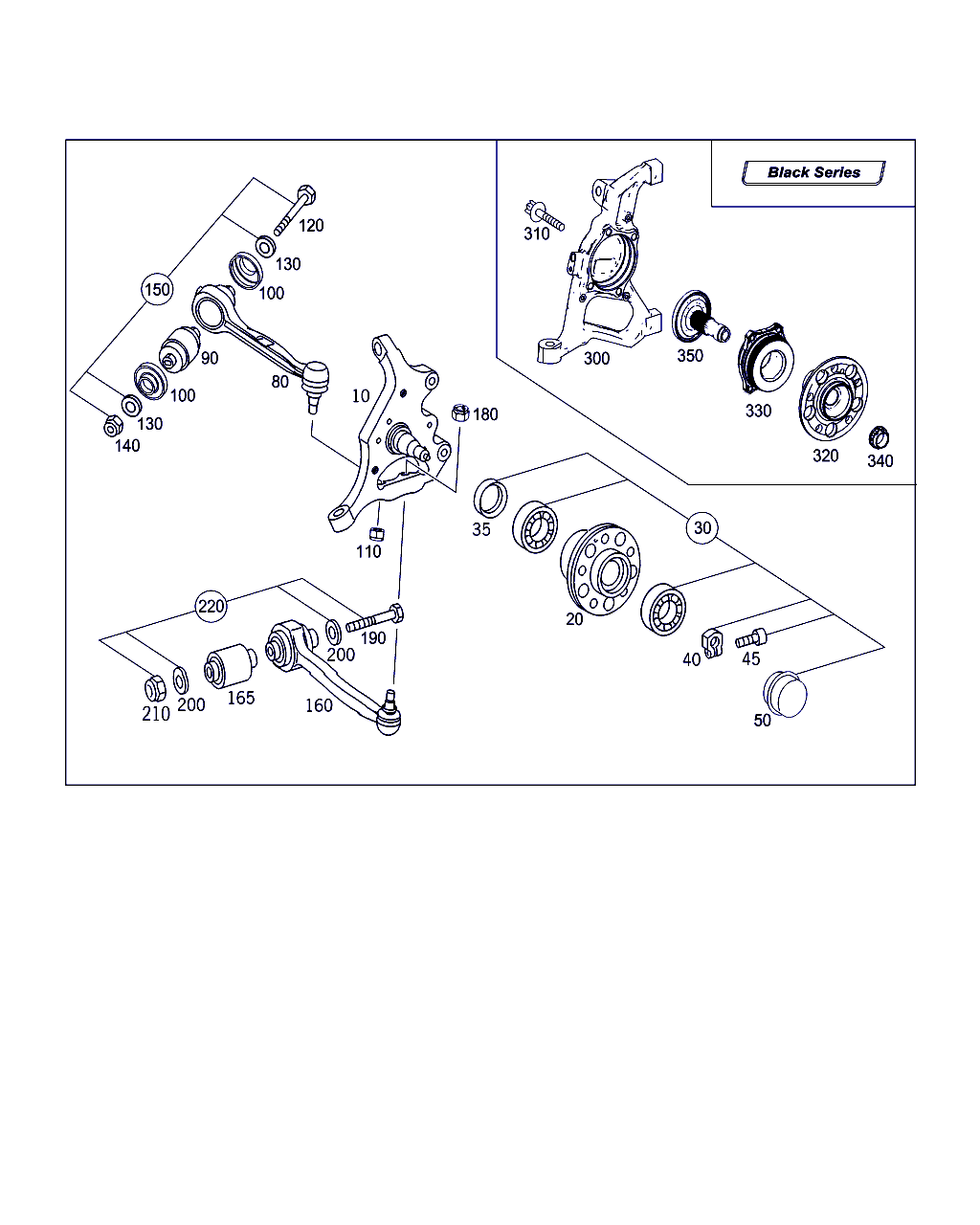 Mercedes-Benz A 203 330 33 11 - Neatkarīgās balstiekārtas svira, Riteņa piekare ps1.lv