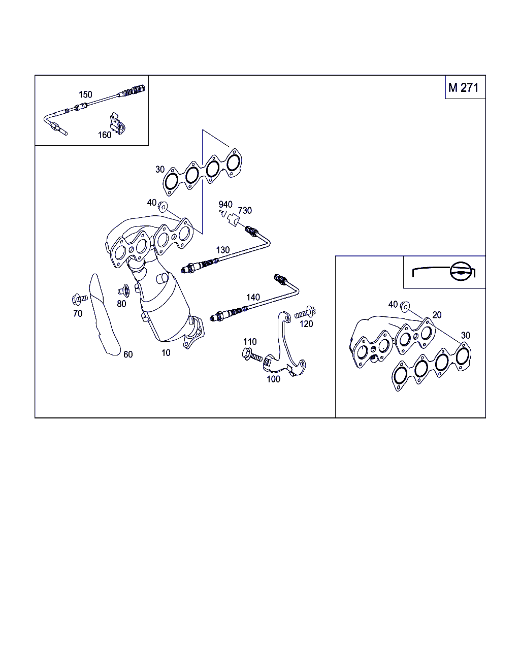 Mercedes-Benz A 271 140 01 09 - Katalizators ps1.lv