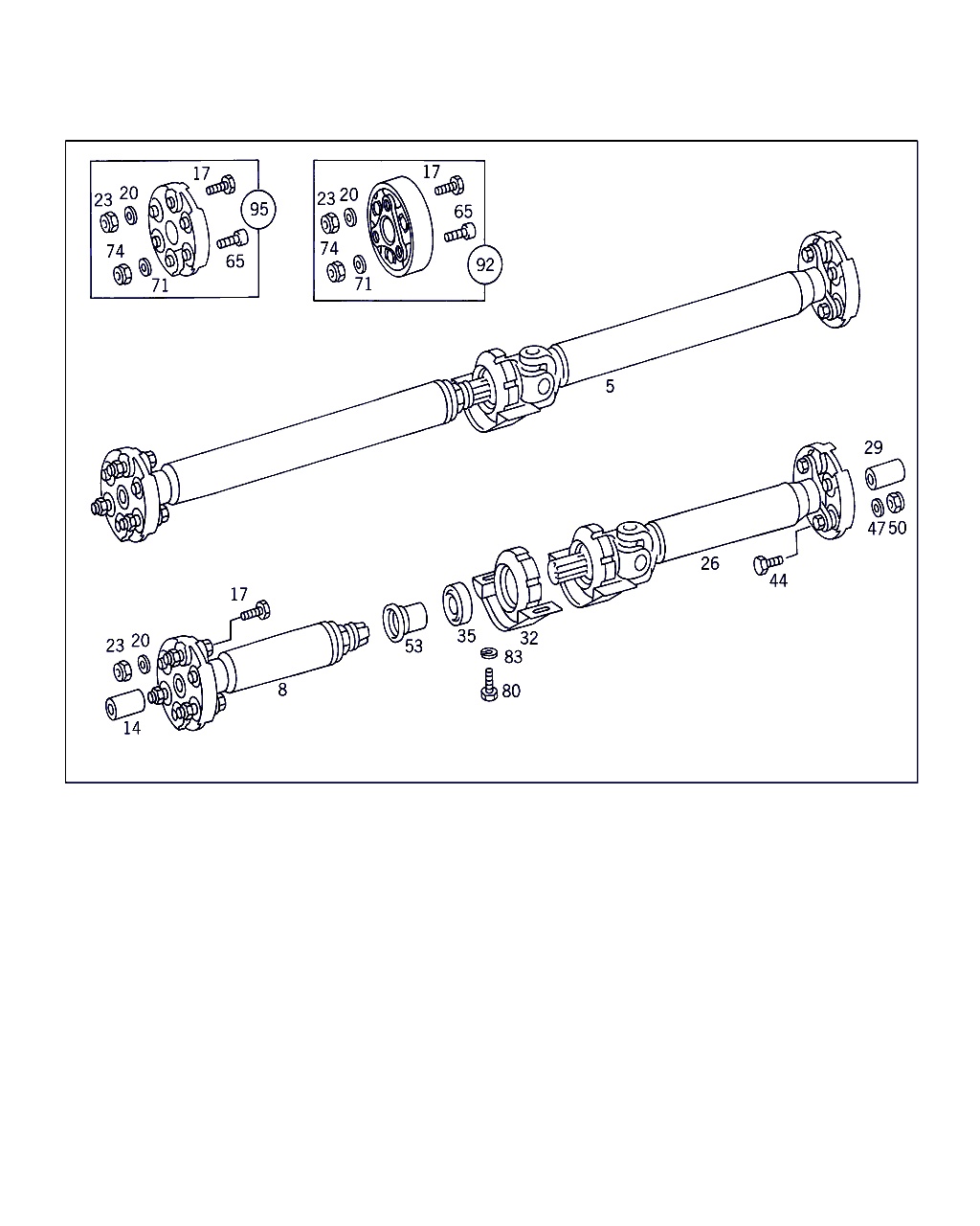 Mercedes-Benz A 202 410 10 15 - Šarnīrs, Garenvārpsta ps1.lv