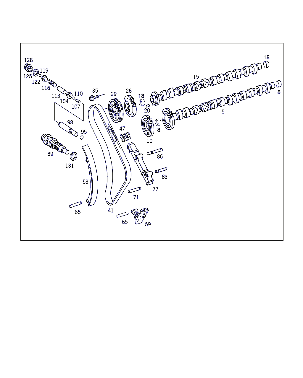 Evobus A 601 052 05 16 - Mierinātājsliede, GSM piedziņas ķēde ps1.lv