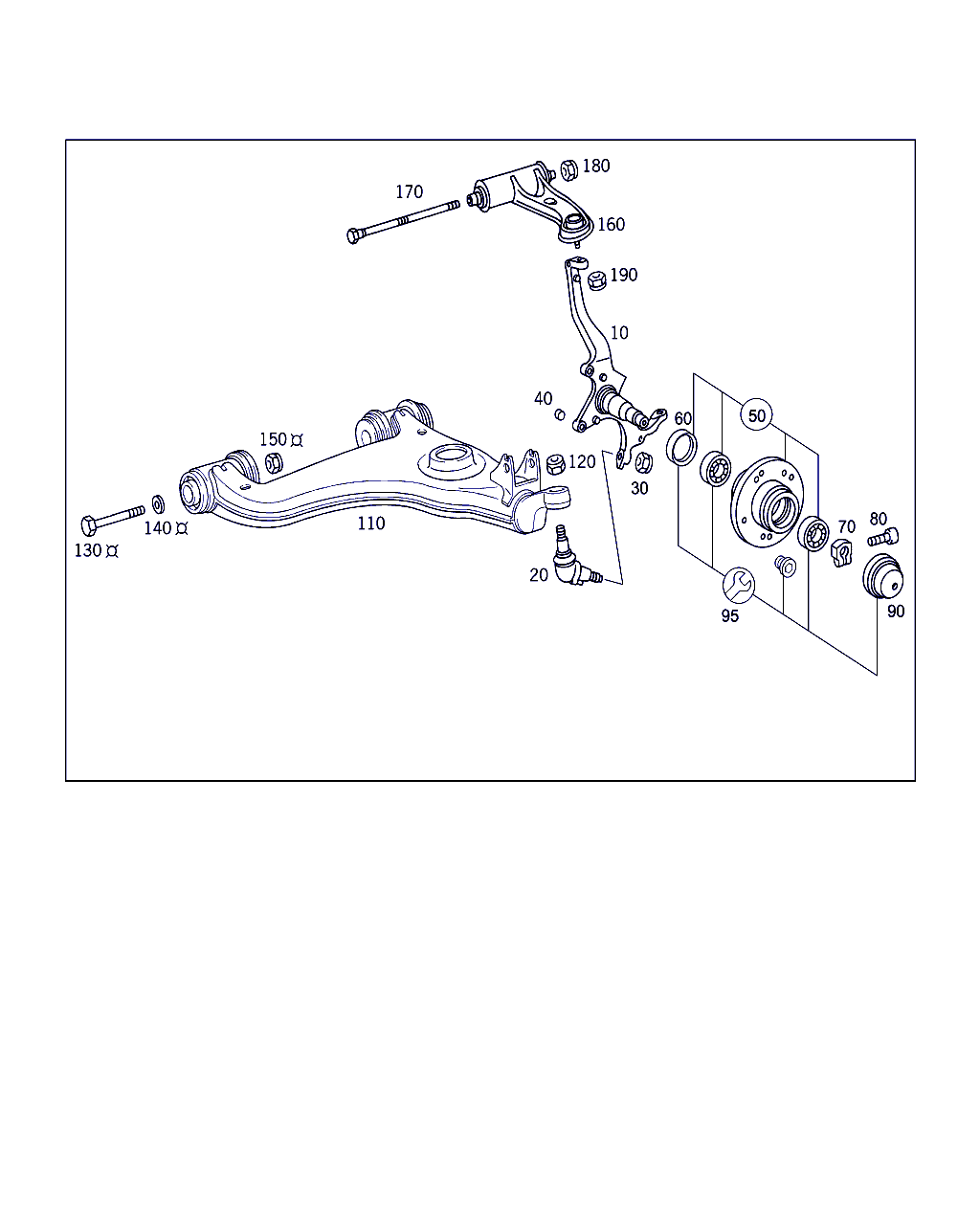 Daimler A 210 330 87 07 - Neatkarīgās balstiekārtas svira, Riteņa piekare ps1.lv