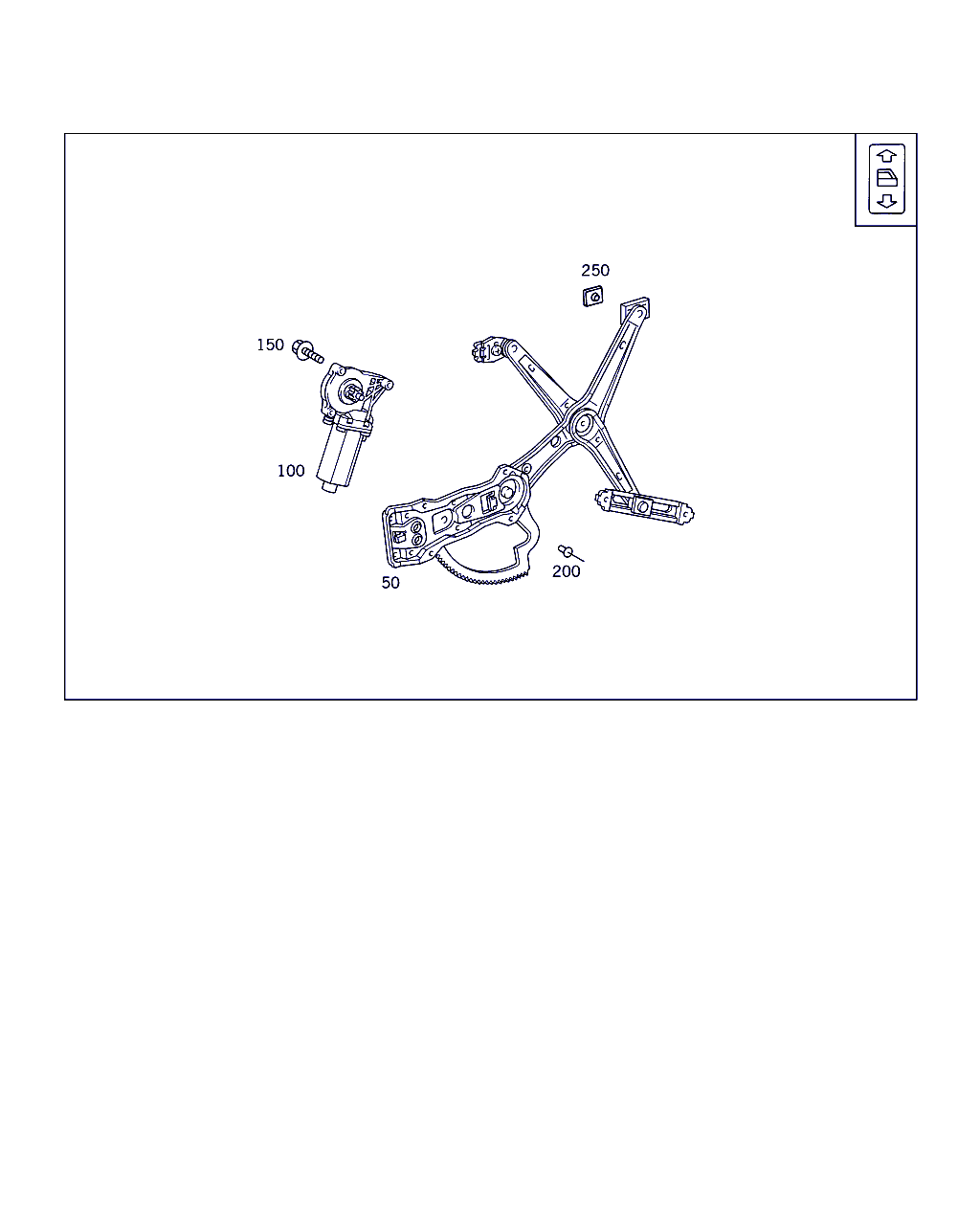 Mercedes-Benz A 210 720 00 42 - Peldošā uzlika, Stikla pacēlājs ps1.lv