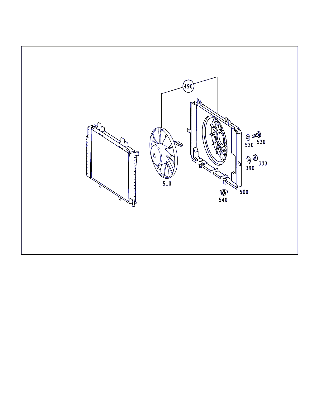 Mercedes-Benz A 210 505 23 55 - Ventilators, Motora dzesēšanas sistēma ps1.lv