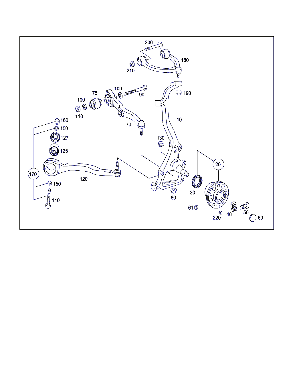 Mercedes-Benz A 221 330 87 07 - Neatkarīgās balstiekārtas svira, Riteņa piekare ps1.lv