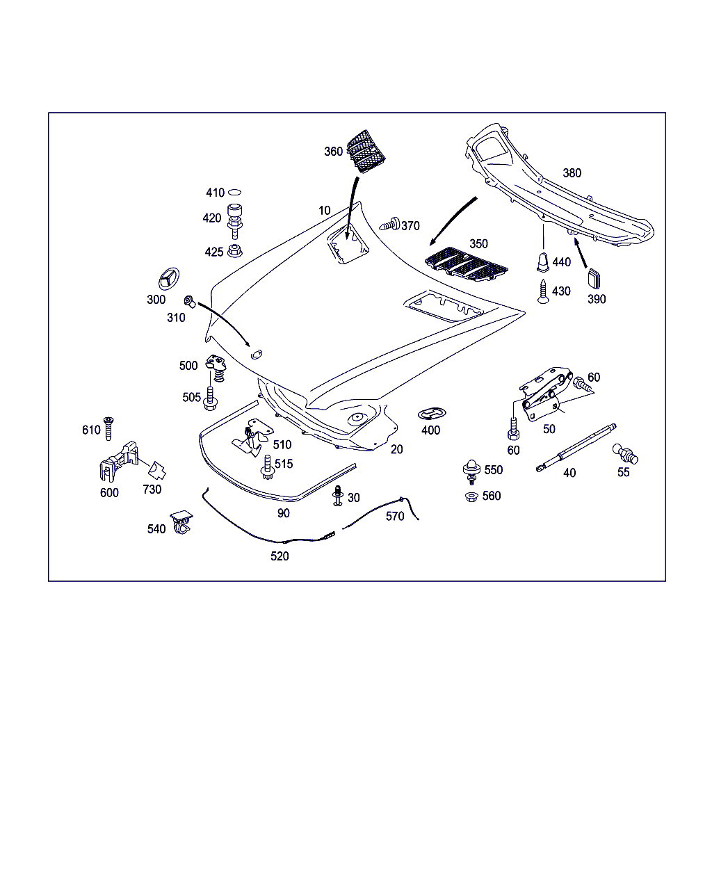 Mercedes-Benz A 164 880 00 57 - Motora pārsegs ps1.lv