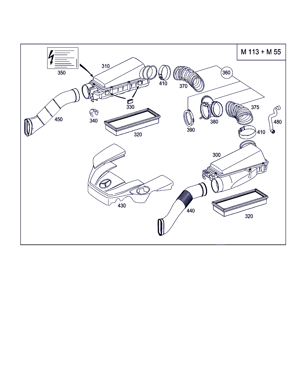 Mercedes-Benz A 113 094 00 04 - Gaisa filtrs ps1.lv