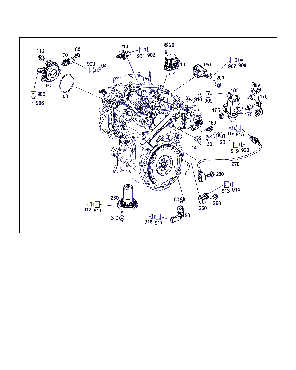 Mercedes-Benz A 270 905 06 00 - Impulsu devējs, Kloķvārpsta ps1.lv