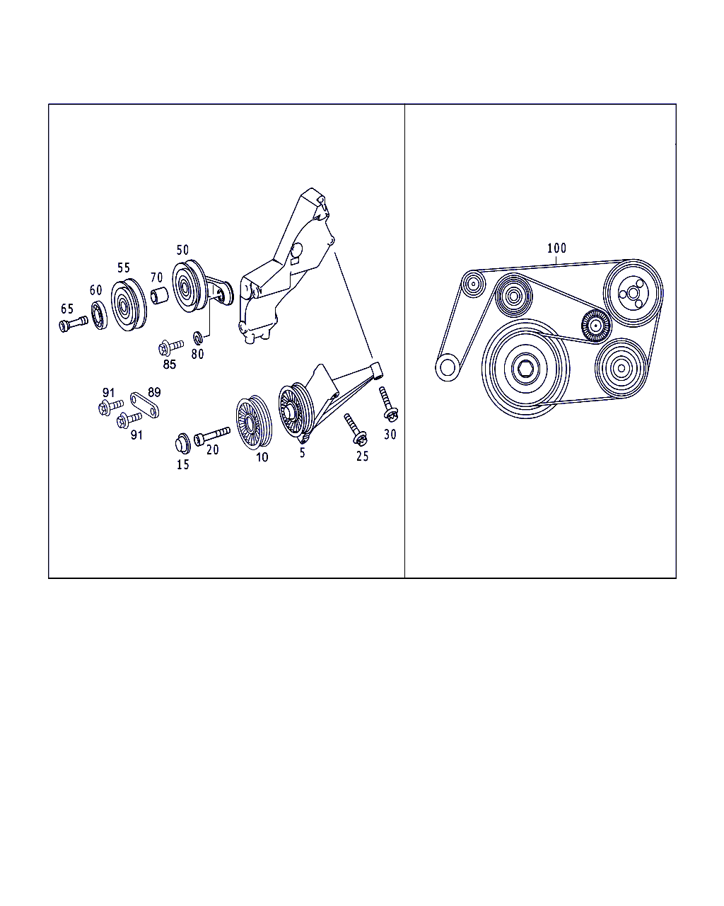 Mercedes-Benz A 611 234 00 93 - Parazīt / Vadrullītis, Ķīļrievu siksna ps1.lv