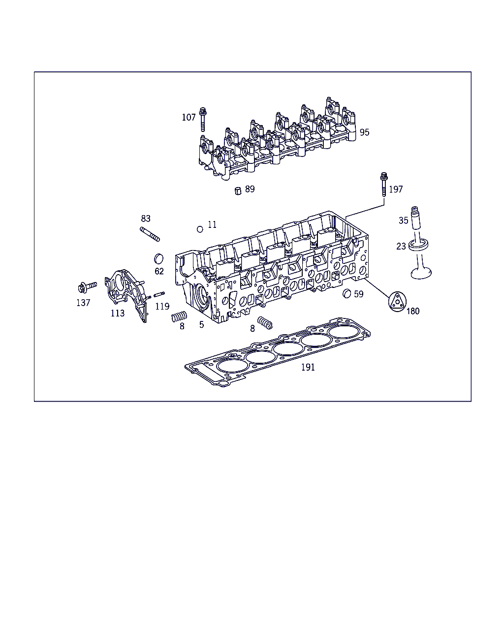 Mercedes-Benz A 612 010 18 20 - Blīvju komplekts, Motora bloka galva ps1.lv