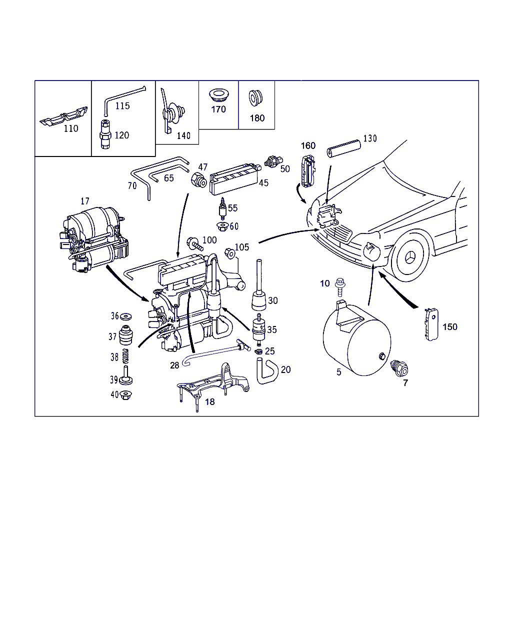 Maybach A 211 320 03 04 - Kompresors, Pneimatiskā sistēma ps1.lv