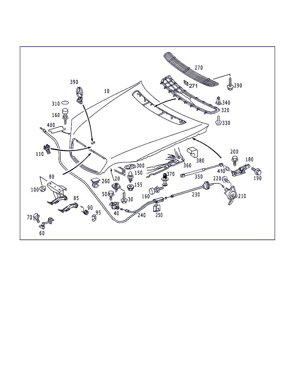 Mercedes-Benz A 210 880 01 86 - Radiatora emblēma ps1.lv