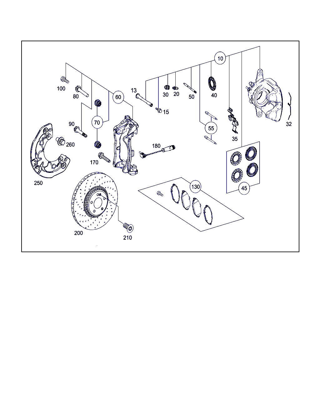 Mercedes-Benz A 000 420 79 00 - Bremžu uzliku kompl., Disku bremzes ps1.lv