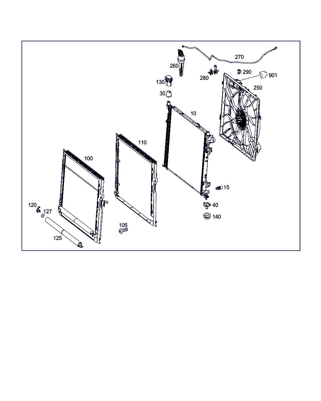 Mercedes-Benz A 099 500 13 03 - Radiators, Motora dzesēšanas sistēma ps1.lv