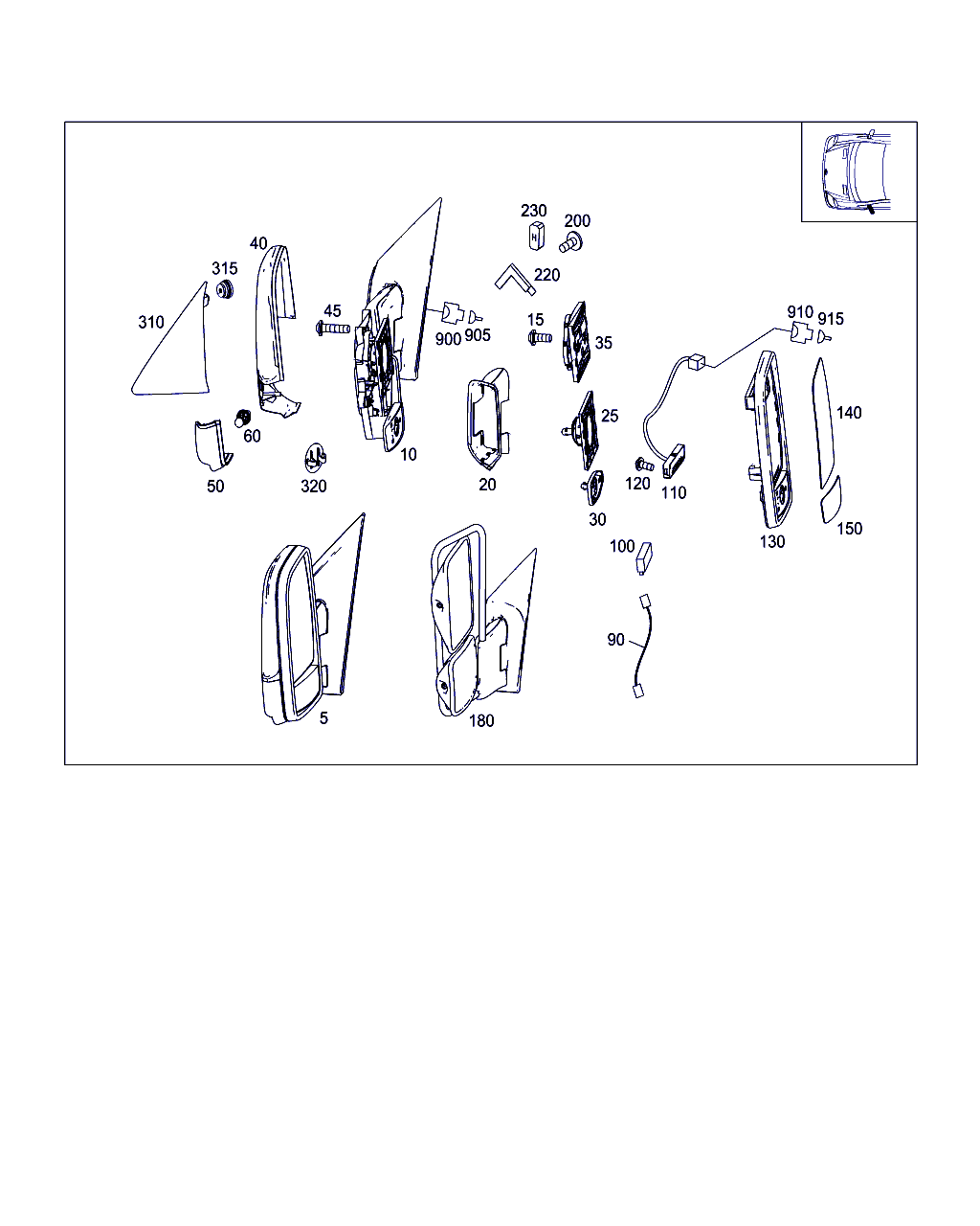 Mercedes-Benz A 002 811 39 33 - Spoguļstikls, Ārējais atpakaļskata spogulis ps1.lv