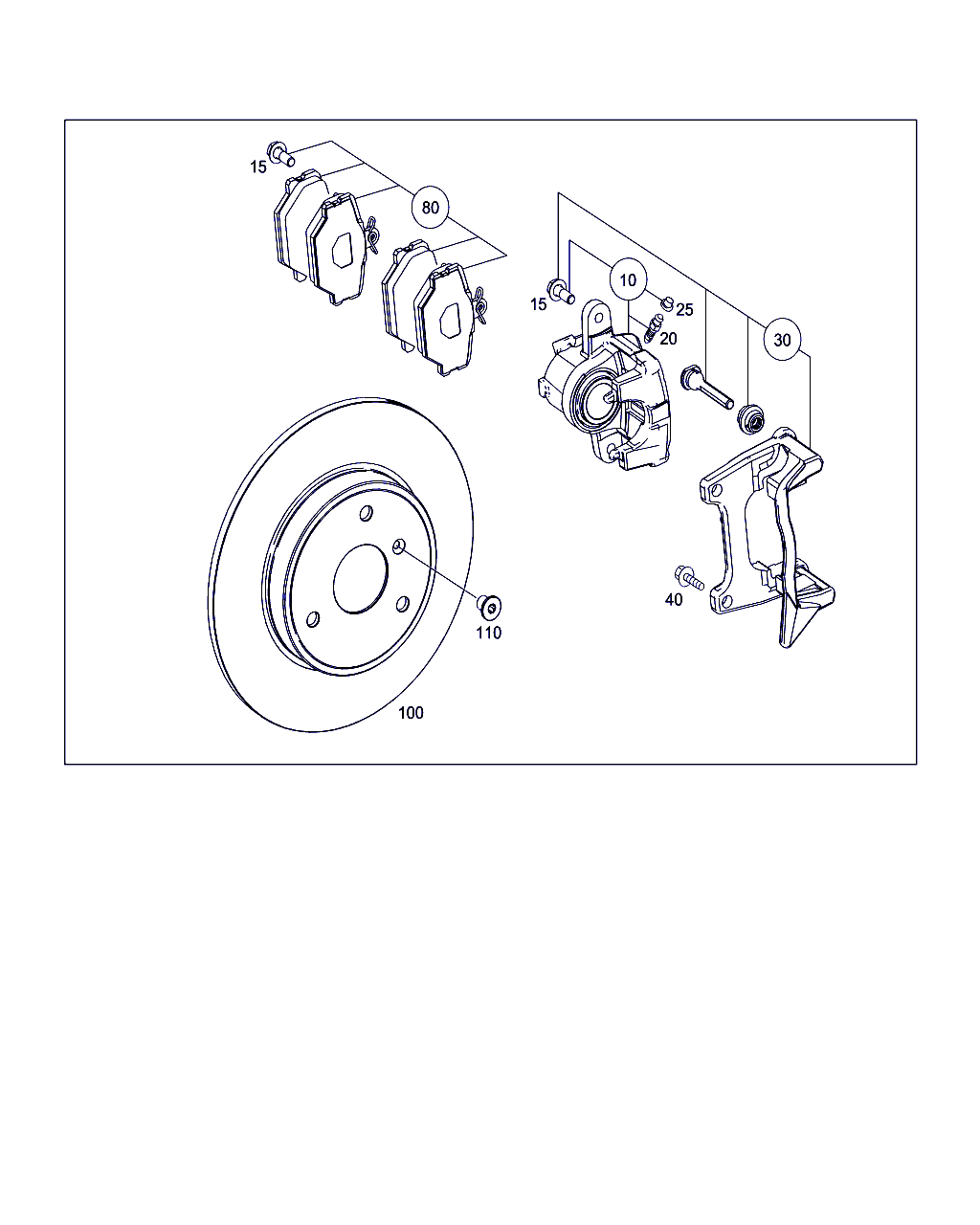 Mercedes-Benz A 451 421 02 10 - Bremžu uzliku kompl., Disku bremzes ps1.lv