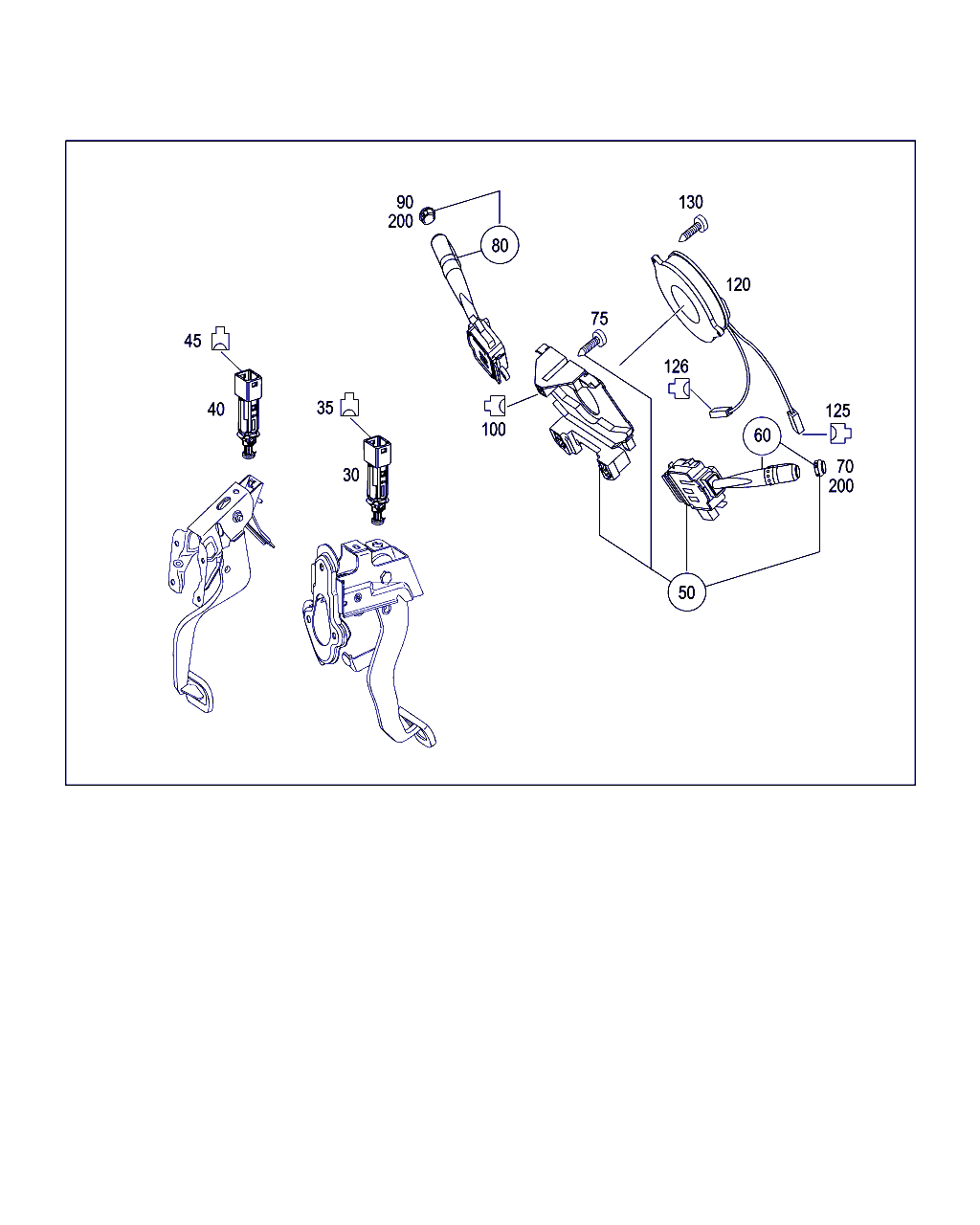 Mercedes-Benz A 454 545 02 14 - Bremžu signāla slēdzis ps1.lv